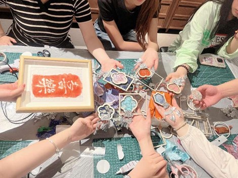 非遗活动助推五育并举—— 太阳成集团tyc122cc国贸专业员工党支部开展非遗文化实践活动